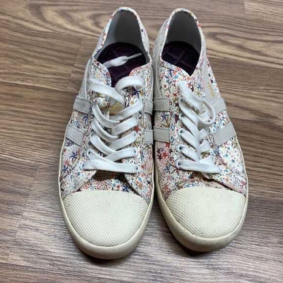 Gola Coaster Liberty Fabric \ Trainers Sneaker Whispering Stars US 9 UK 7 - Picture 6 of 13